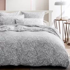 Outlet ⭐ Anne De Solene Rosée Gris Reversible Duvet Cover, King Multicolor 🎉